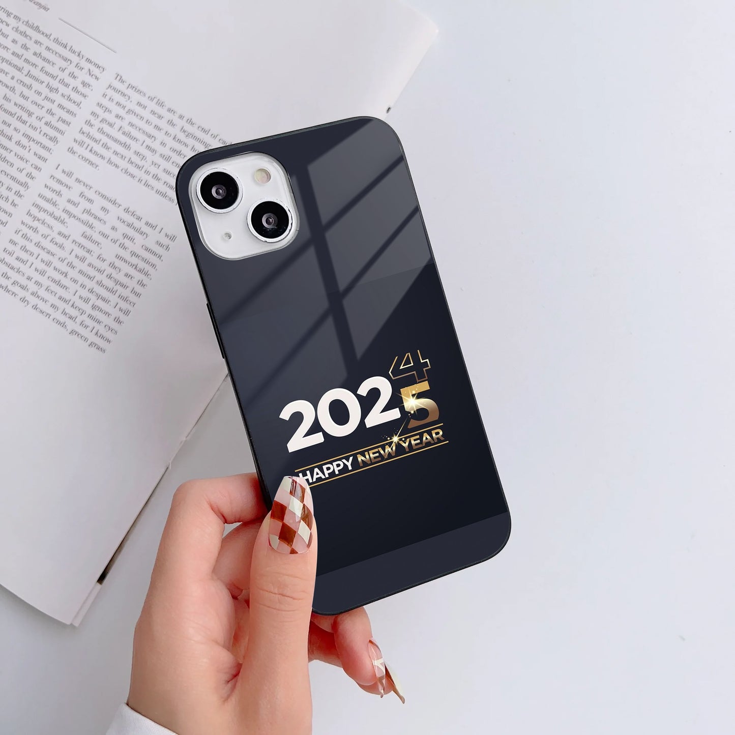Golden Transition Glass Case Mobile Cover