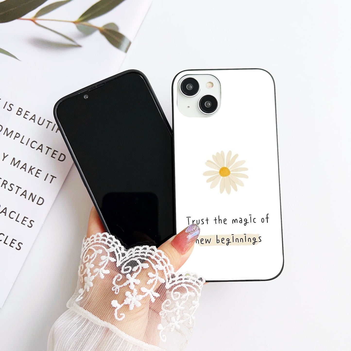 Daisy Start Glass Case Mobile Cover