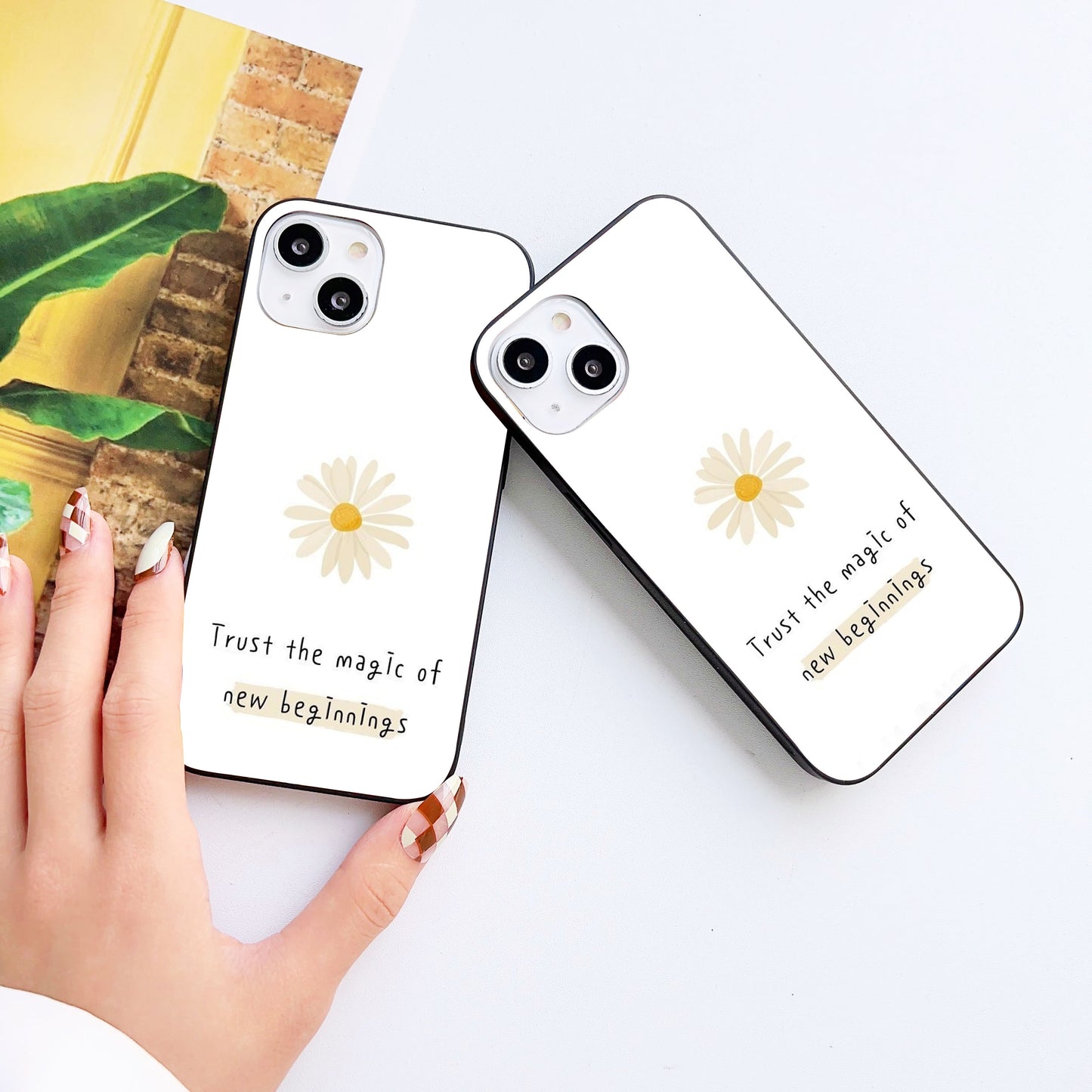 Daisy Start Glass Case Mobile Cover