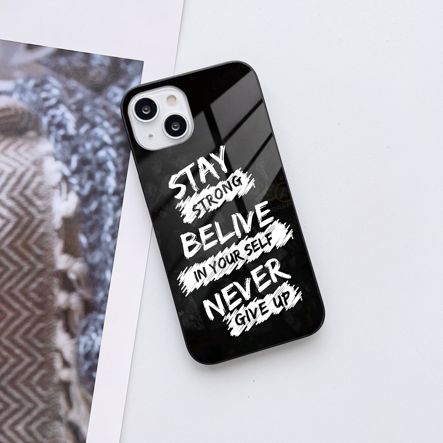 Victory Mindset Glass Case Mobile Cover