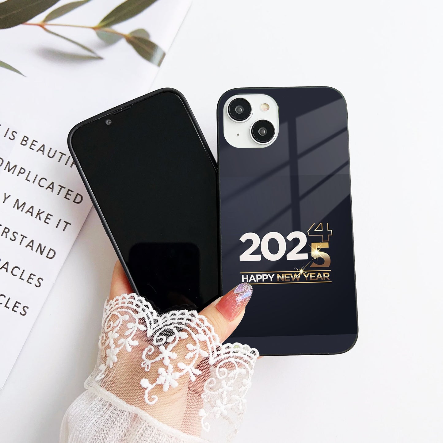 Golden Transition Glass Case Mobile Cover