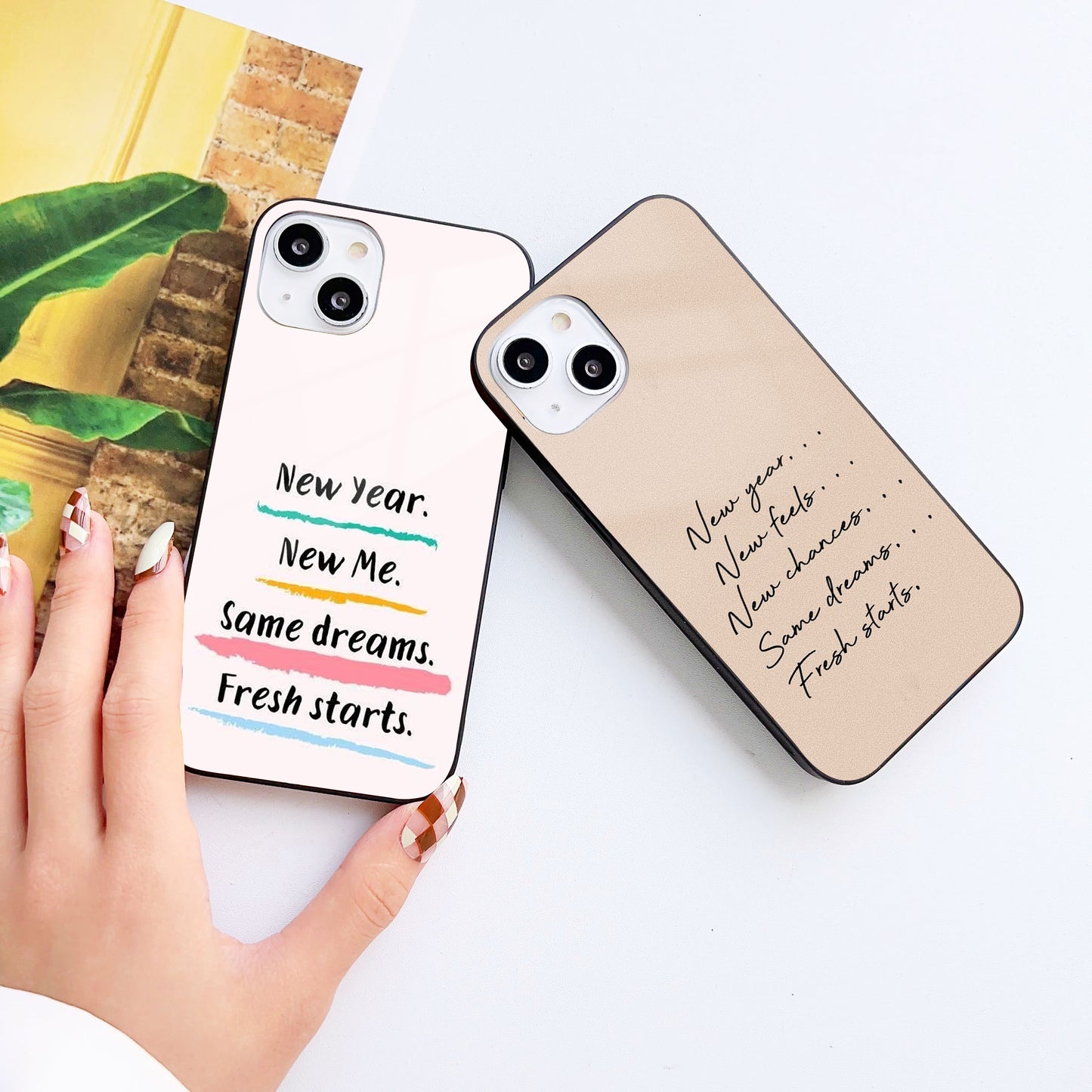 New Me Glass Case Mobile Cover