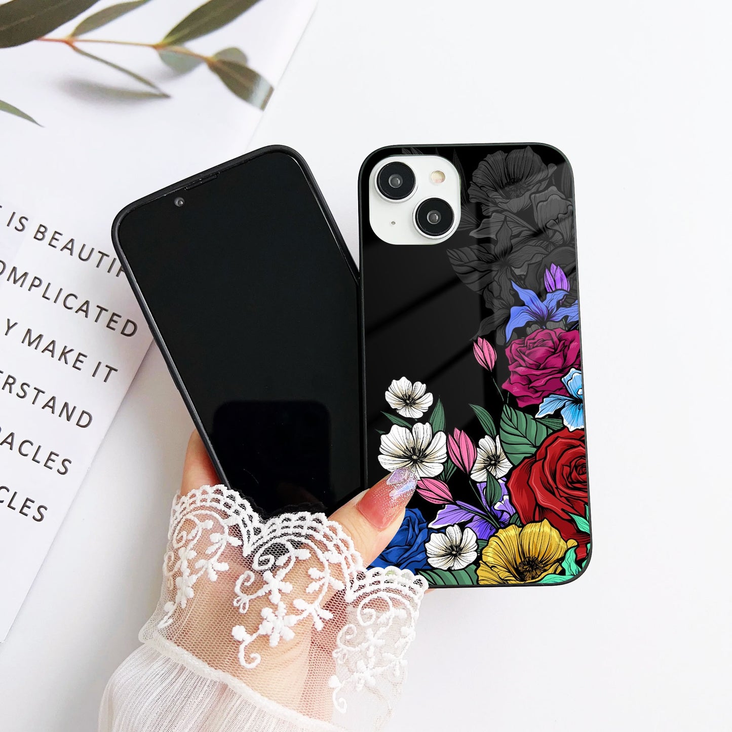 Midnight Charm Glass Case Mobile Cover