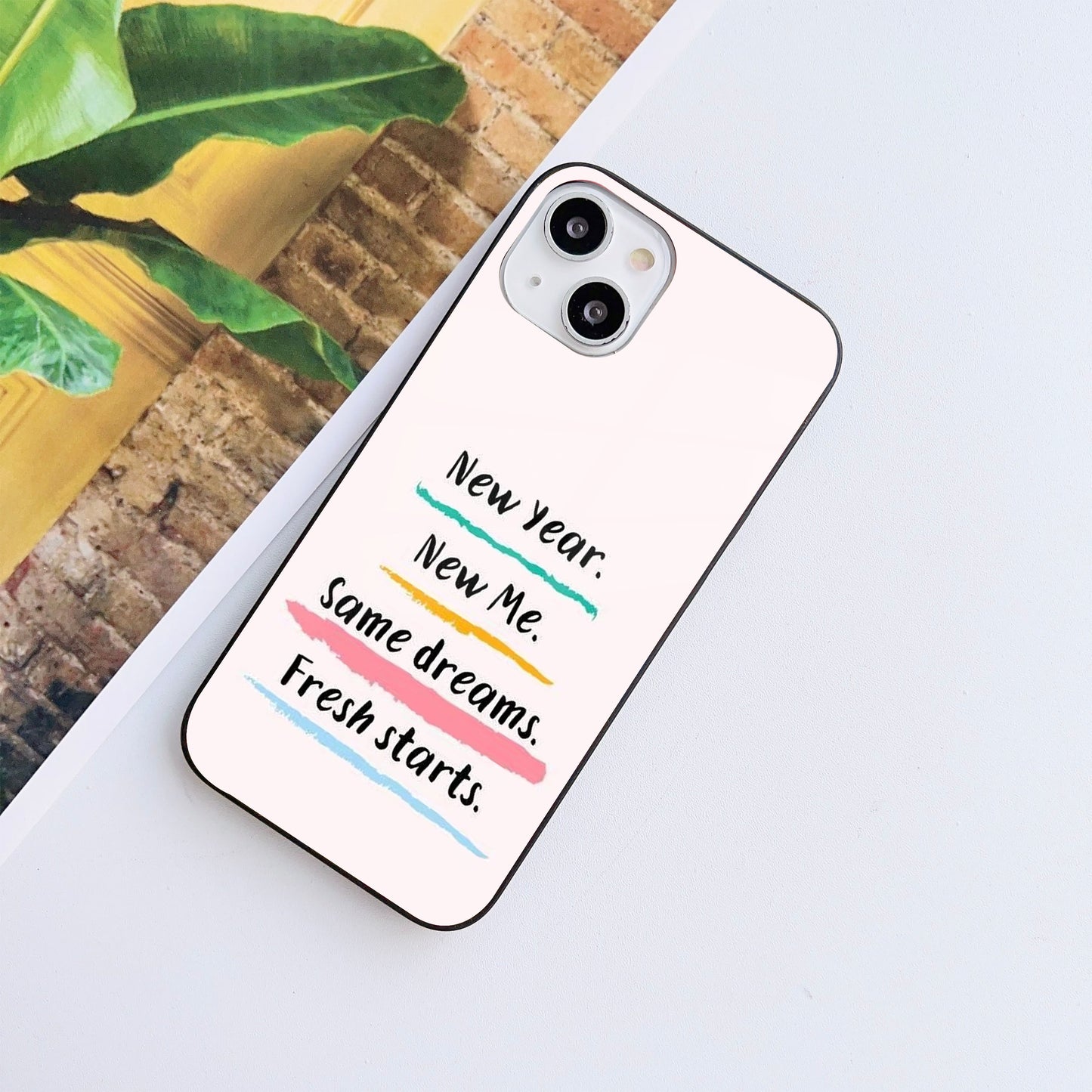 New Me Glass Case Mobile Cover