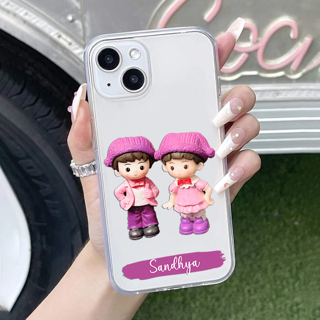 Twins Love Customize Silicon Mobile Cover