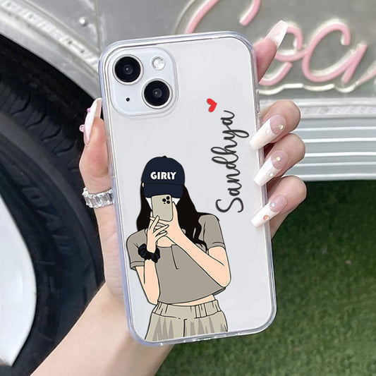 Cap Girl Customize Silicon Mobile Cover