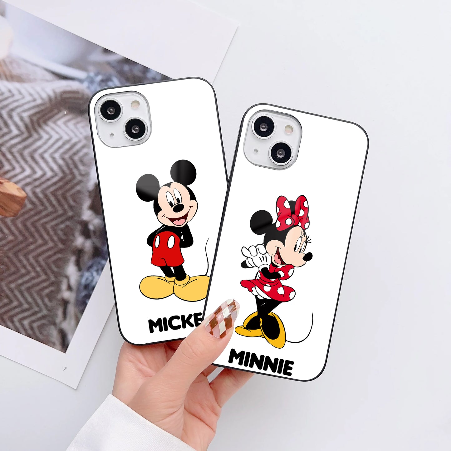 Iconic Mouse Duo Customized Glass Mobile Cover