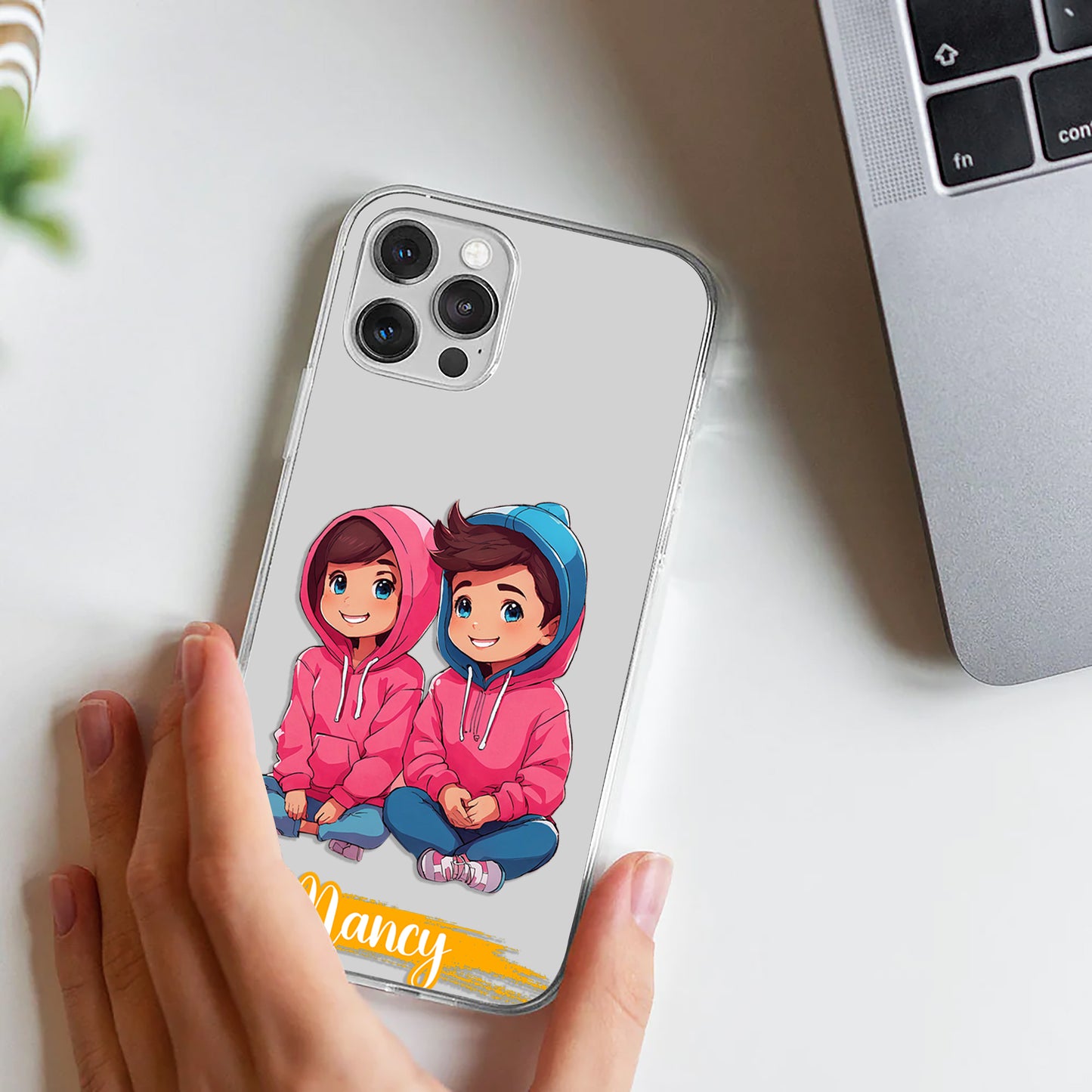 Matching Hoodie Customize Silicon Mobile Cover