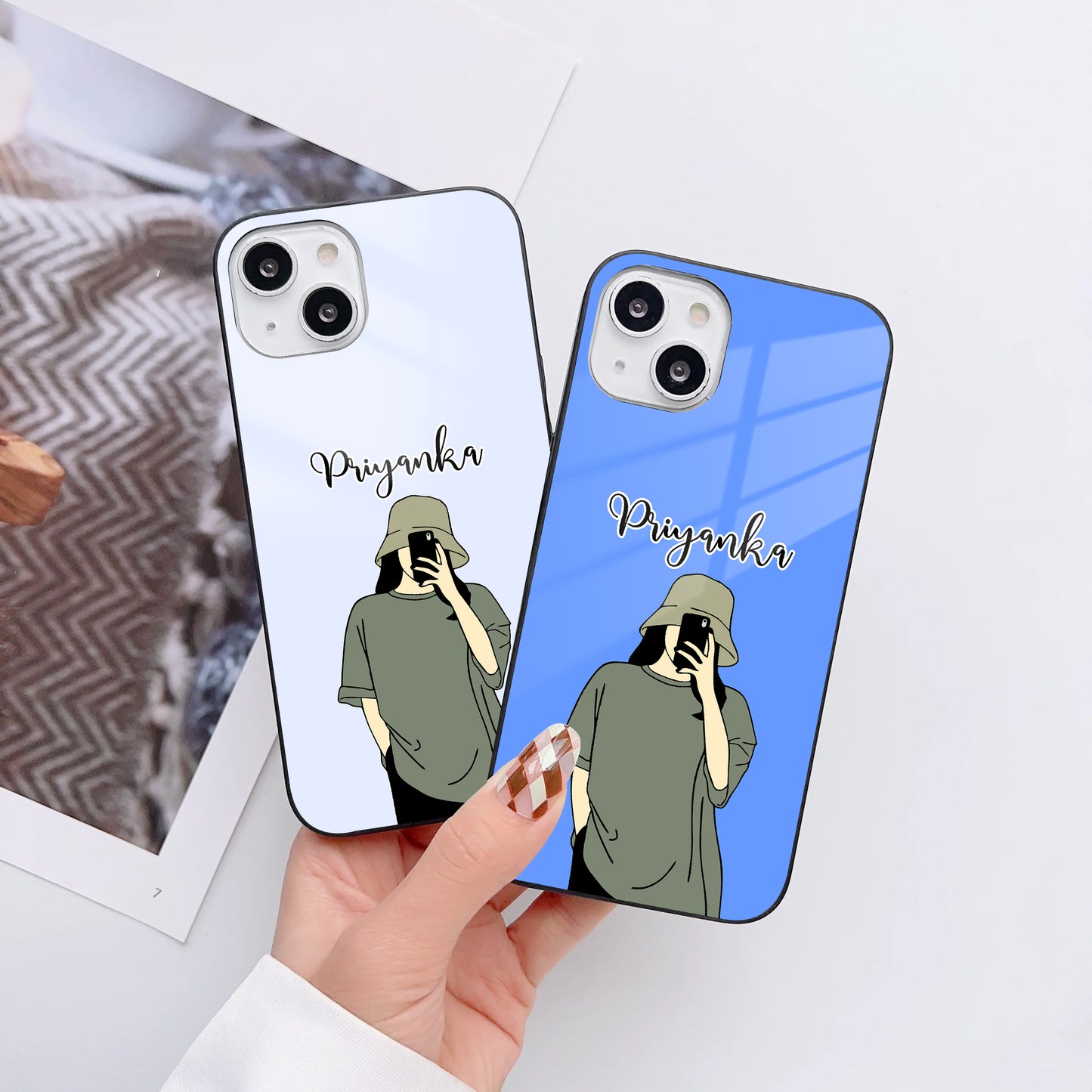 Casual Chic Customized Glass Mobile Cover