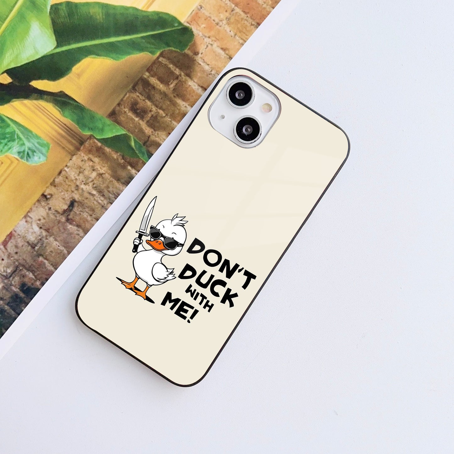 Bold Quack Glass Case Mobile Cover