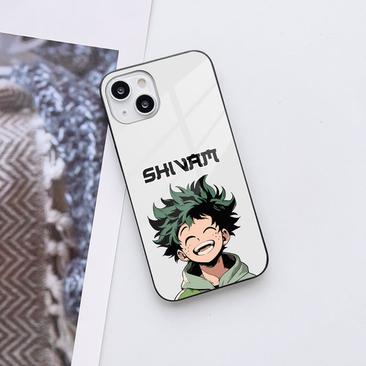 Playful Anime Character Customized Glass Mobile Cover