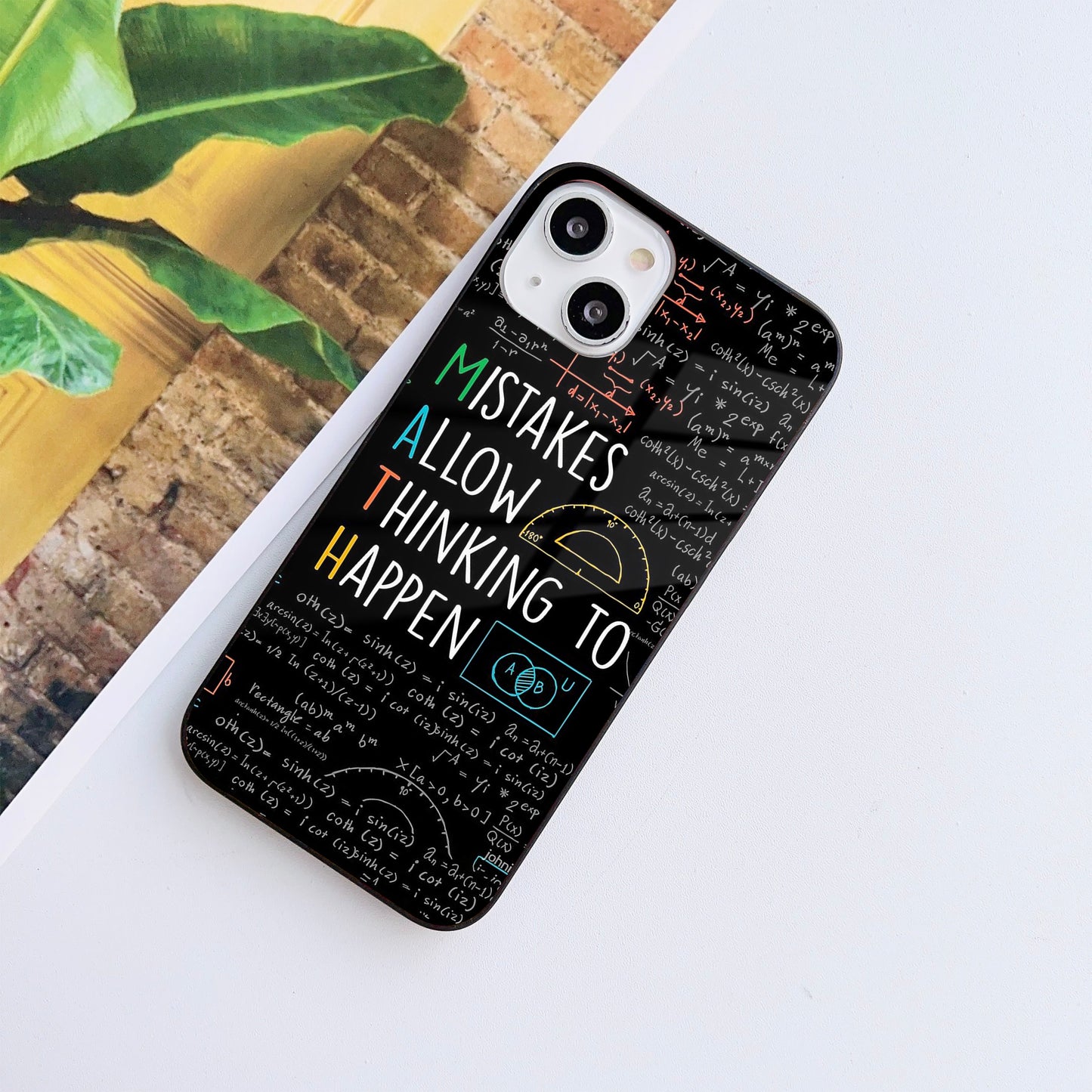 Math Mindset Glass Case Mobile Cover