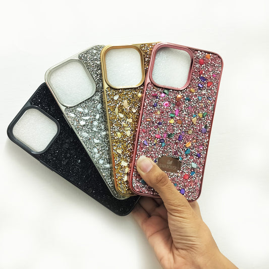 Diamond Stone Gliiter Effect Silicon Case For Phone