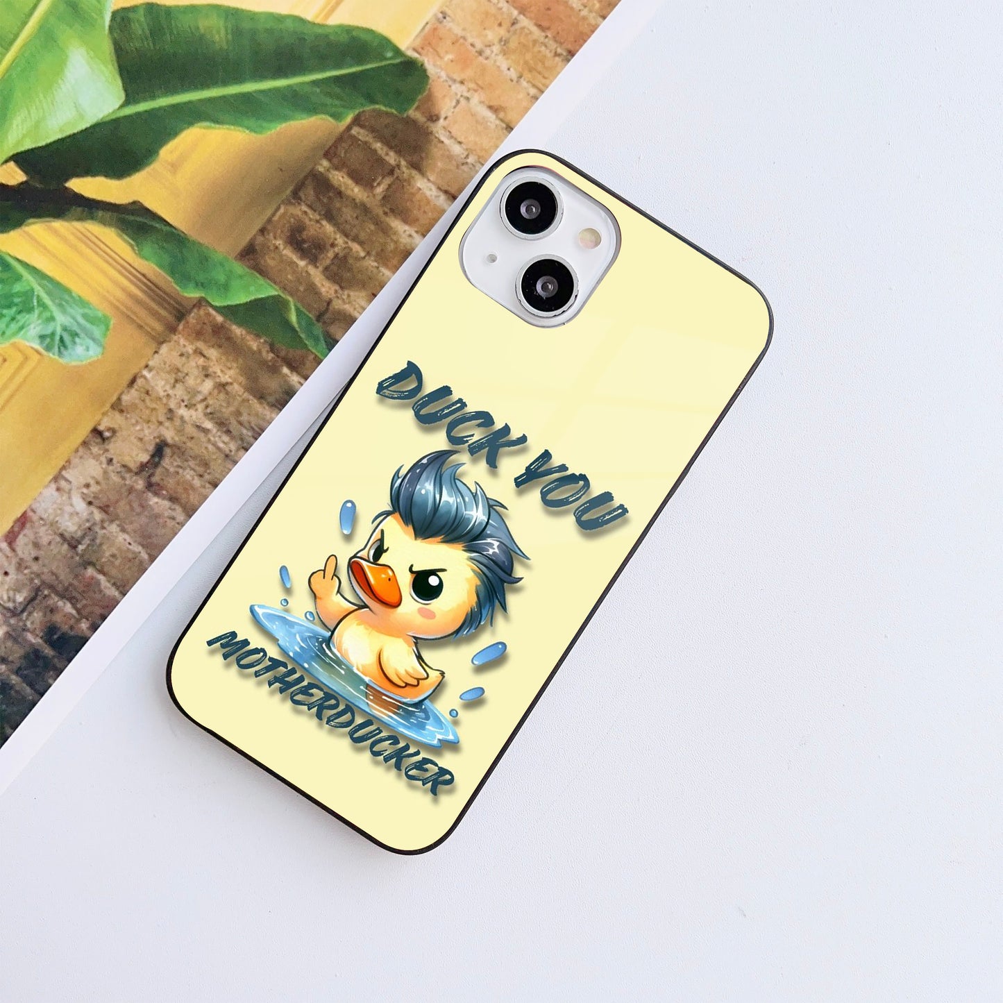 Quack Attack Glass Case Mobile Cover