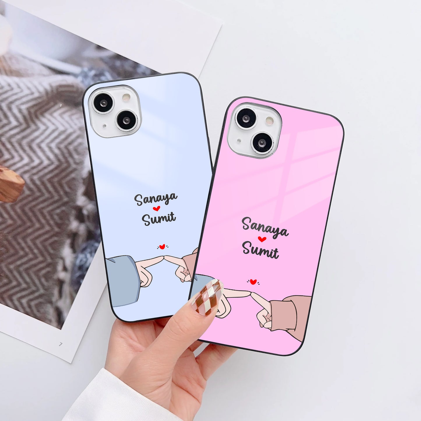 Pinky Promises Customized Glass Mobile Cover