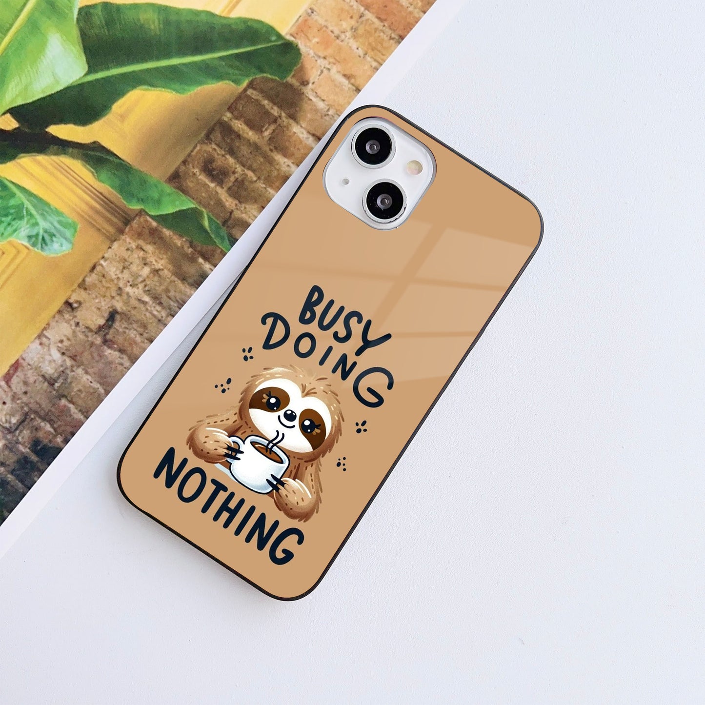 Sloth Life Glass Case Mobile Cover