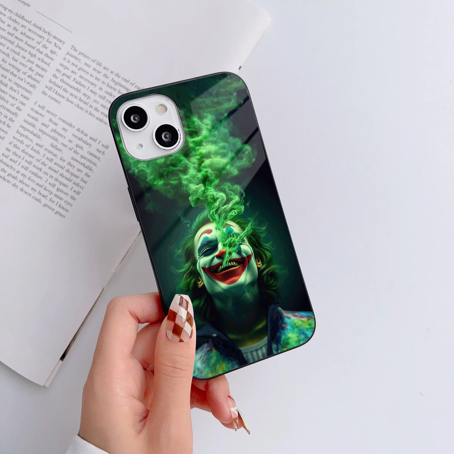 Psychotic Clown Glass Case Mobile Cover