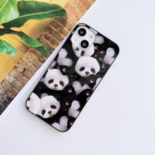 Charming Panda Customized Glass Mobile Cover