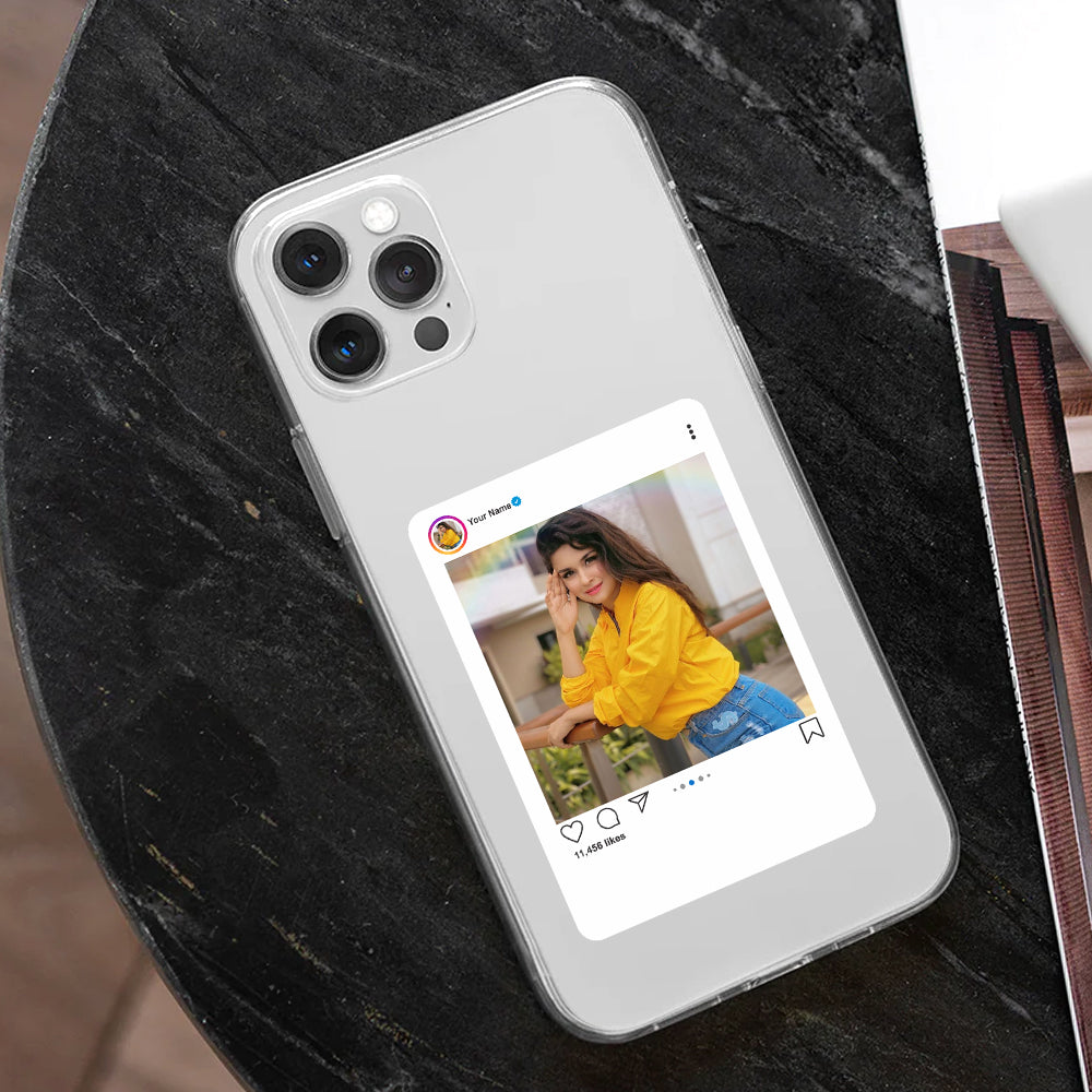 Instagram Profile Customize Silicon Mobile Cover