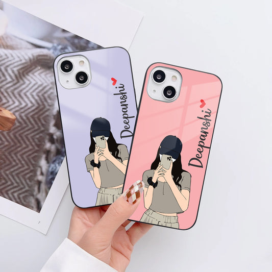 Swag Girl Customized Glass Mobile Cover