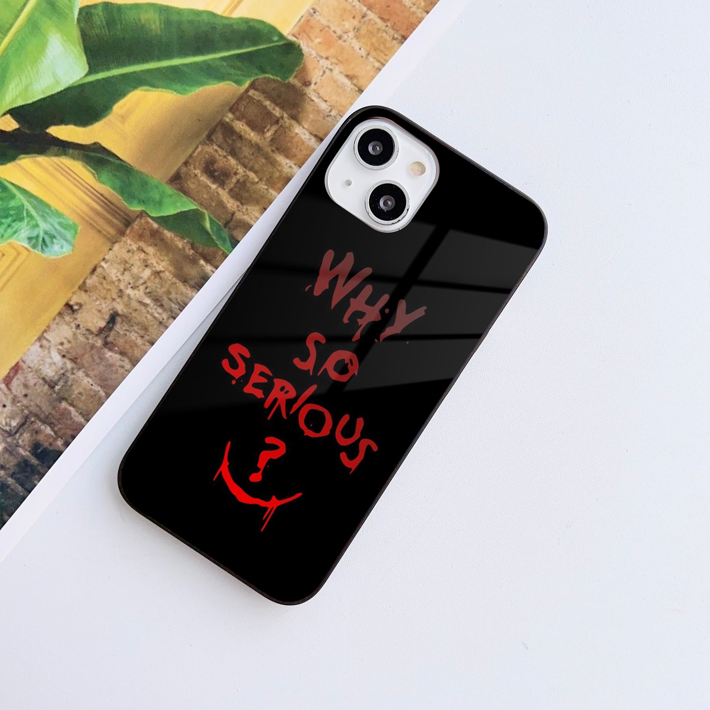 Why So Serious Glass Case Mobile Cover