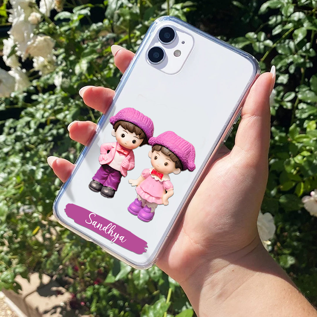 Twins Love Customize Silicon Mobile Cover