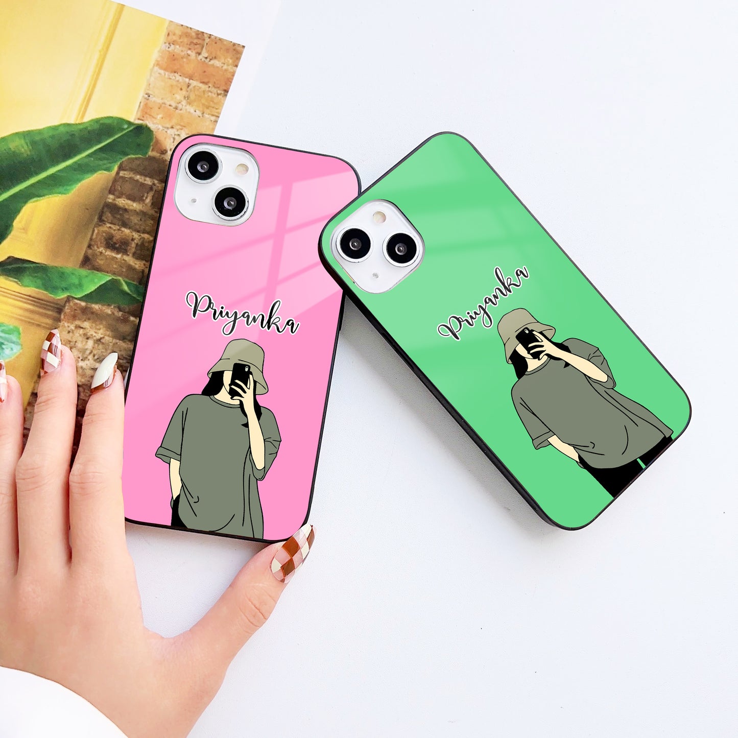 Casual Chic Customized Glass Mobile Cover