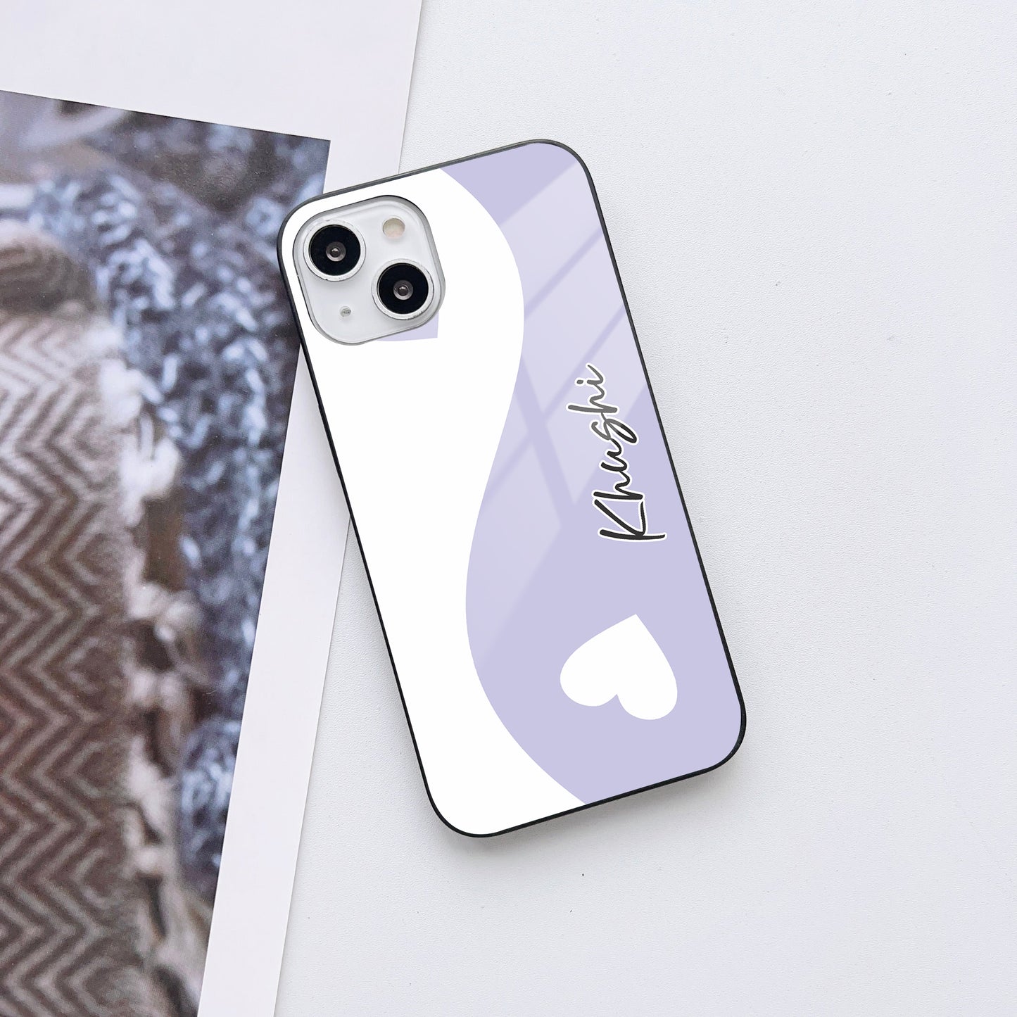 Heartfelt Simplicity Customized Glass Mobile Cover