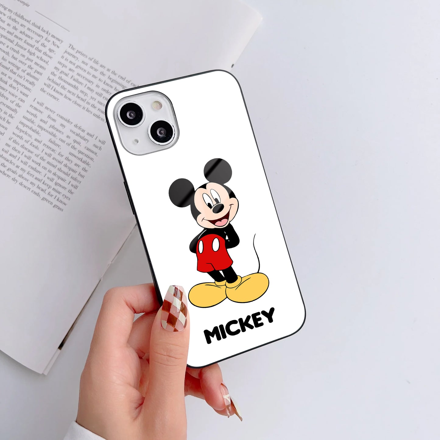 Iconic Mouse Duo Customized Glass Mobile Cover