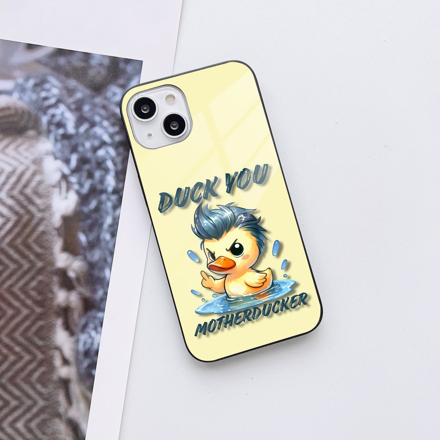 Bold Quack Glass Case Mobile Cover