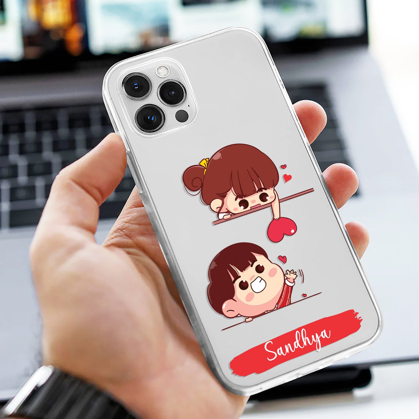 Heartstrings Customize Silicon Mobile Cover