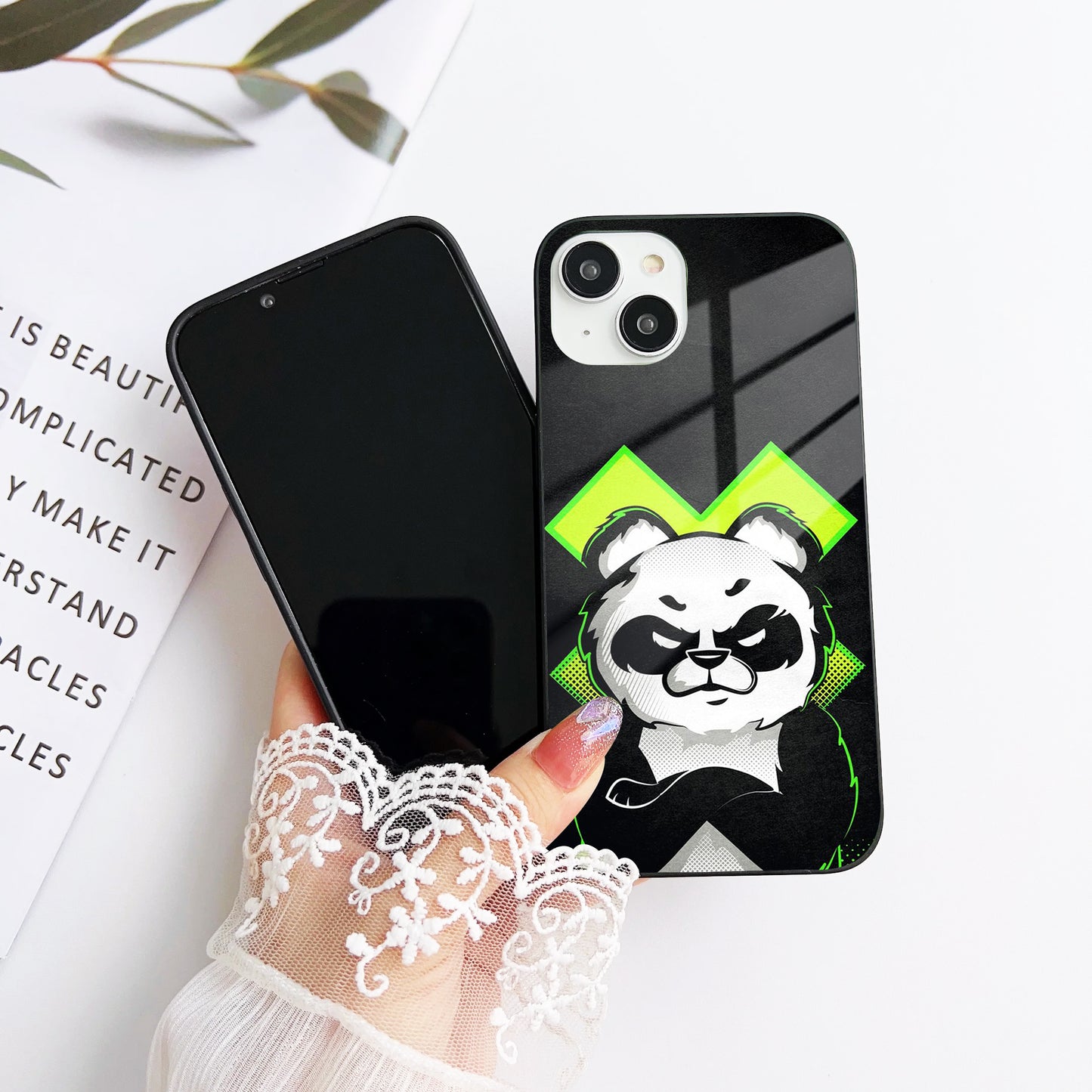 Bad Panda Glass Case Cover