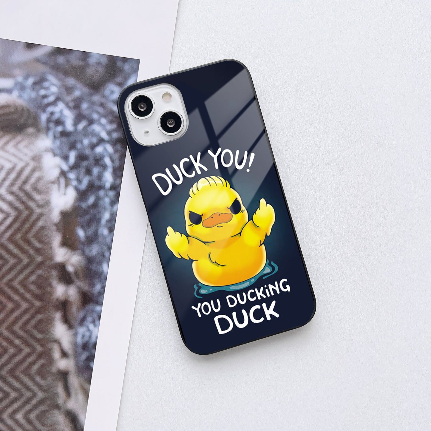 Ducking Around Glass Case Mobile Cover