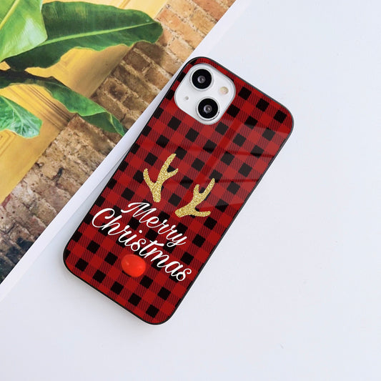 Yule Deer Glass Case Mobile Cover