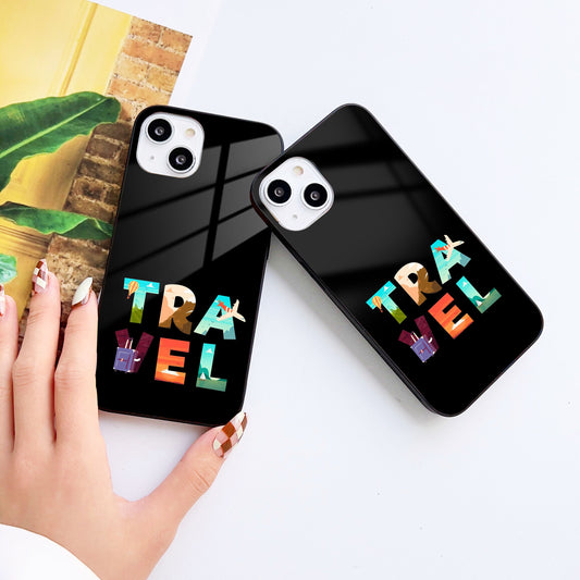 Travel Tales Glass Case Mobile Cover