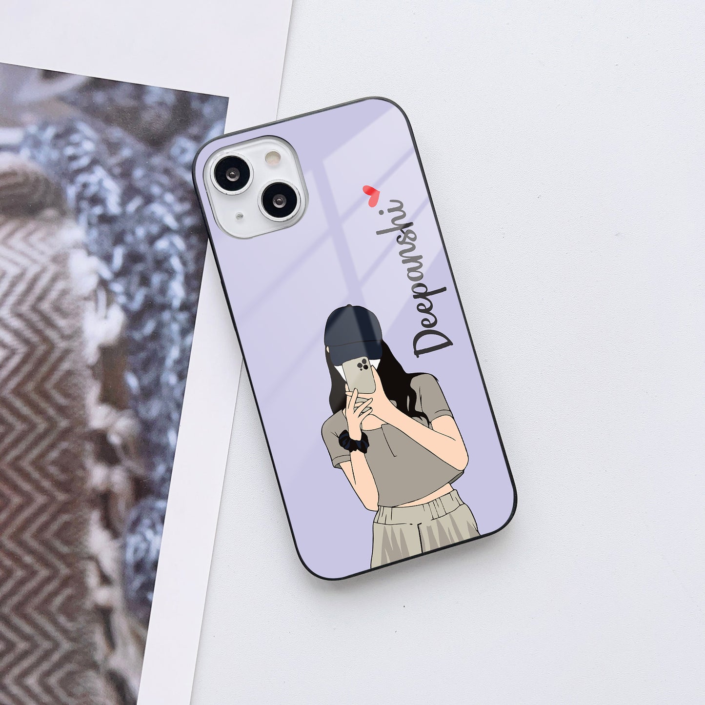 Swag Girl Customized Glass Mobile Cover