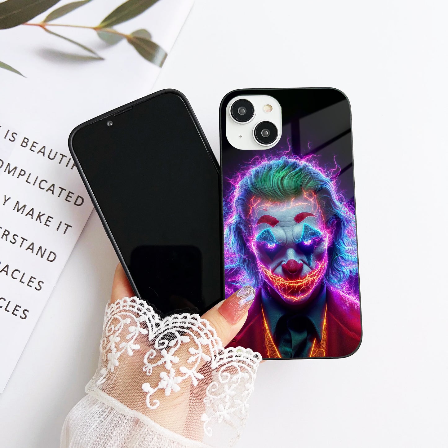 Psychotic Clown Glass Case Mobile Cover