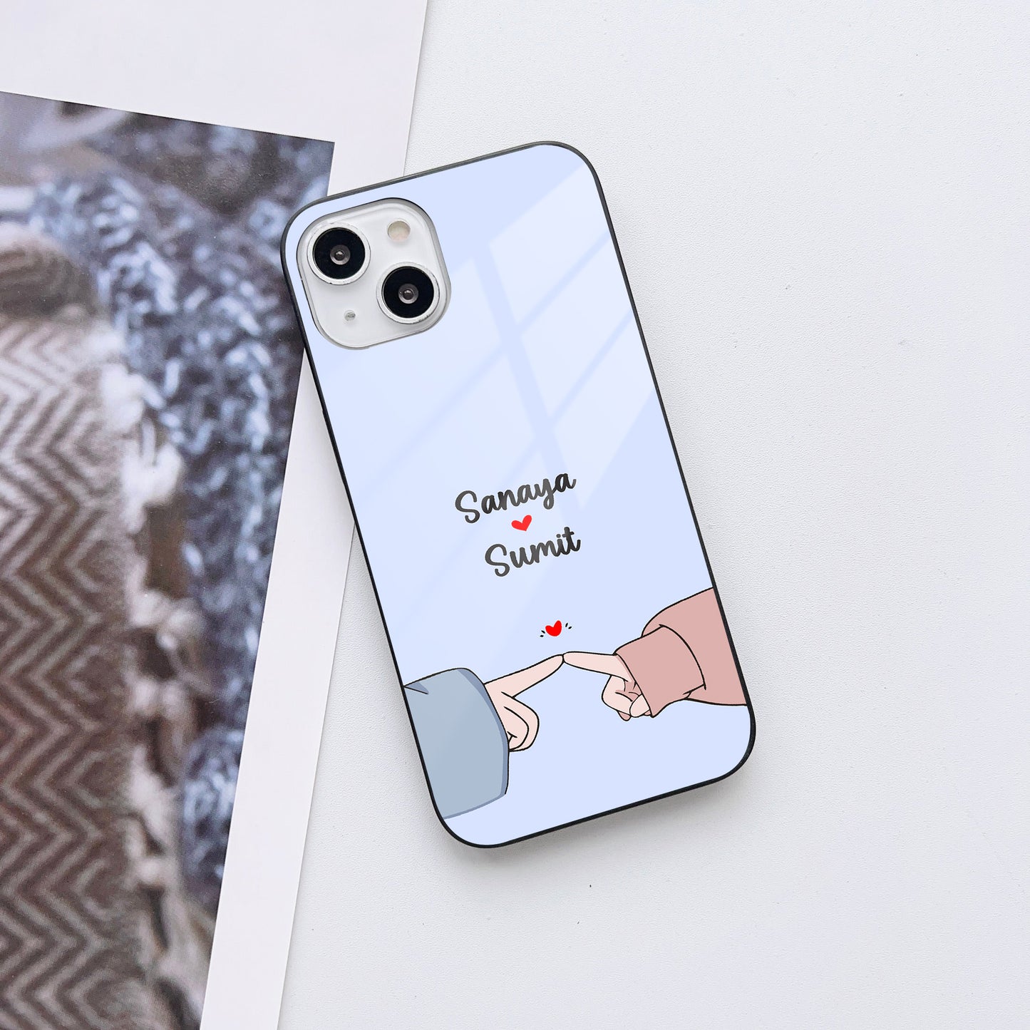 Pinky Promises Customized Glass Mobile Cover