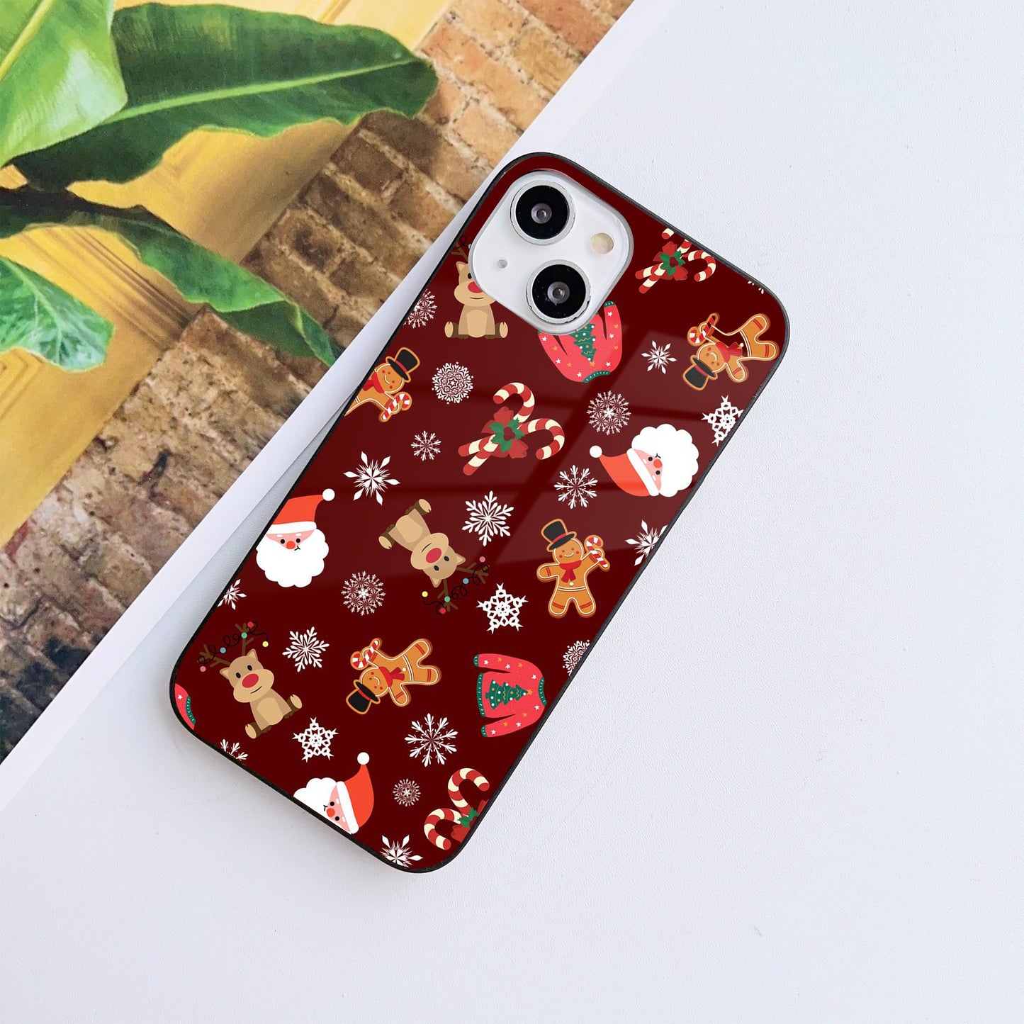 Festive Jingles Glass Case Mobile Cover