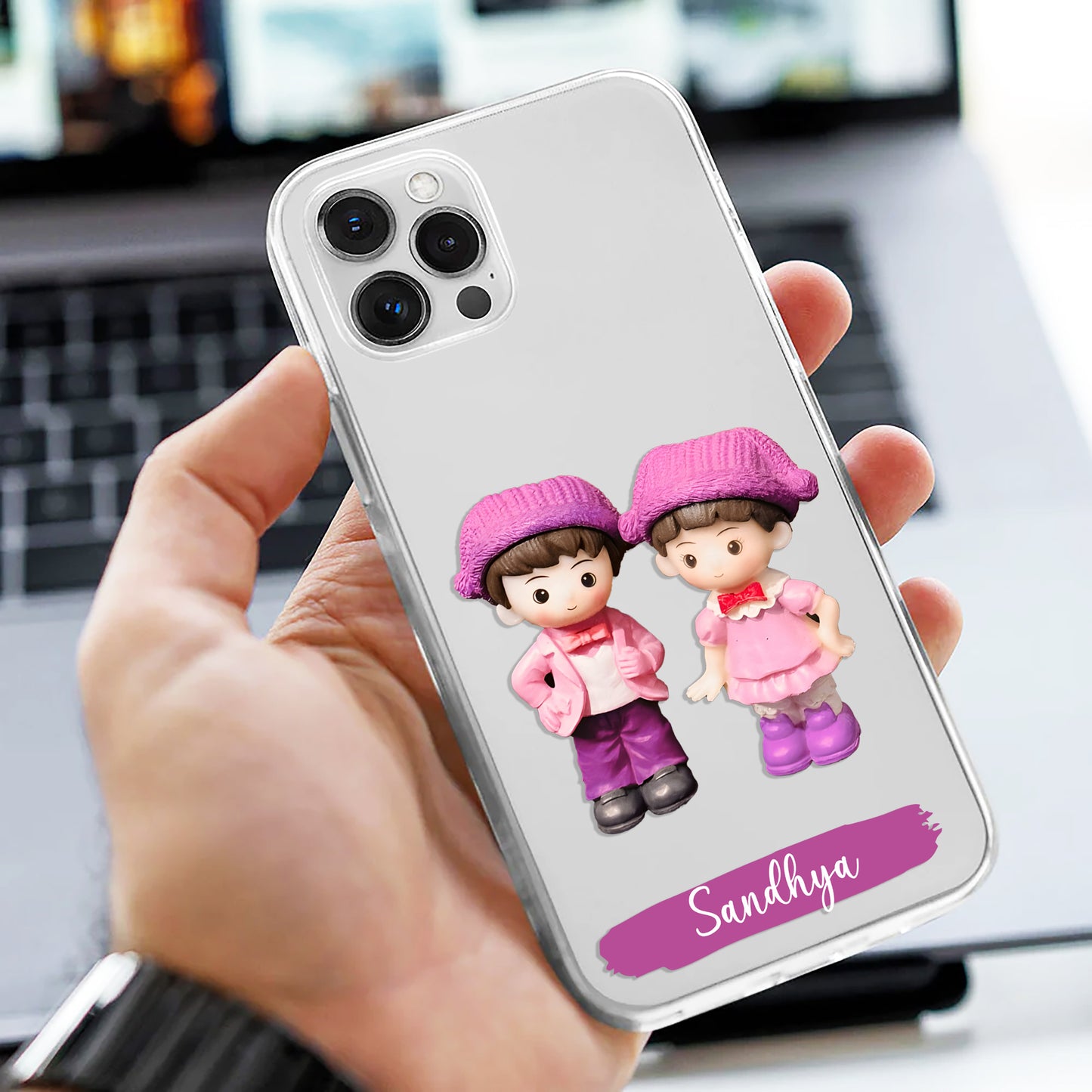 Twins Love Customize Silicon Mobile Cover