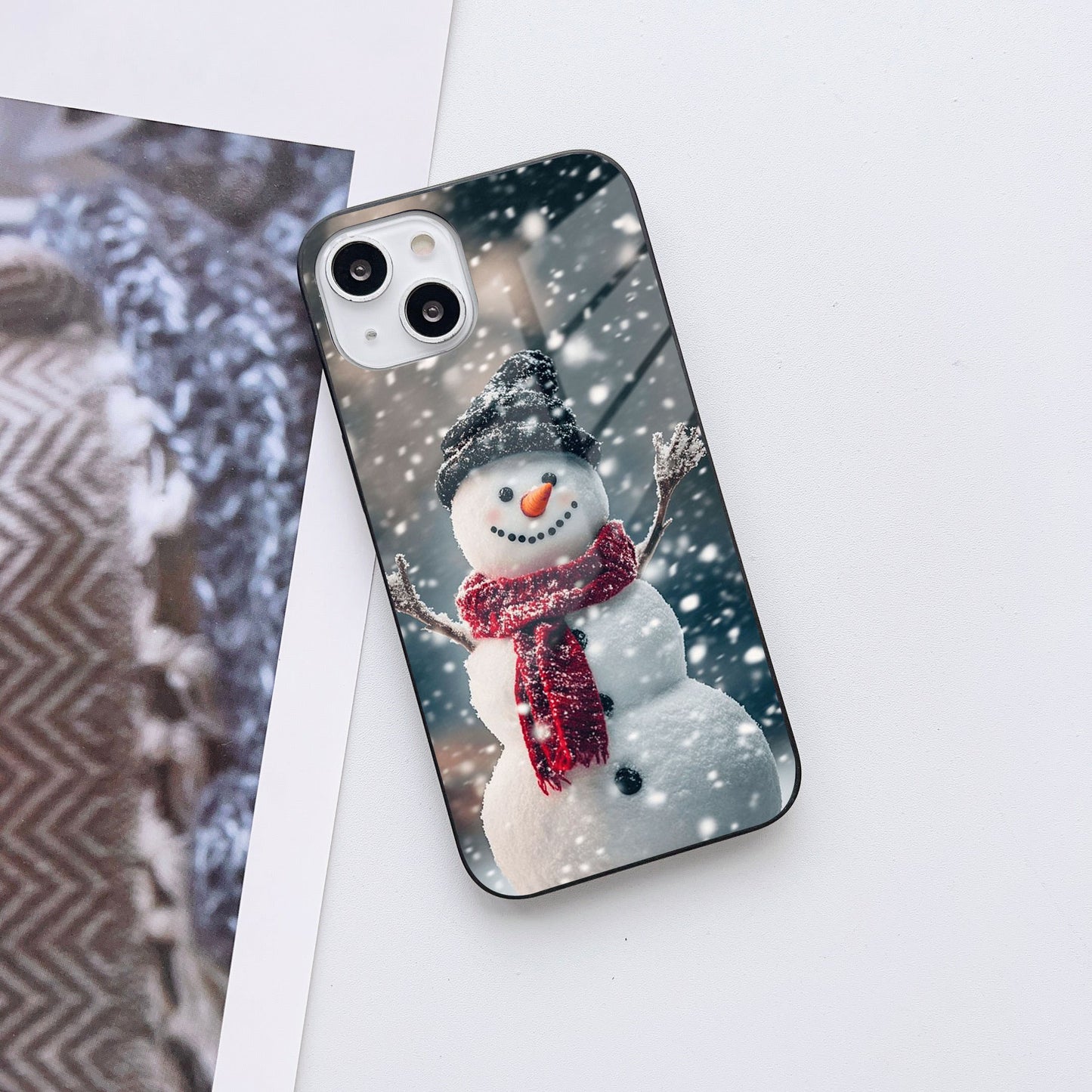 Frosty Buddy Glass Case Mobile Cover