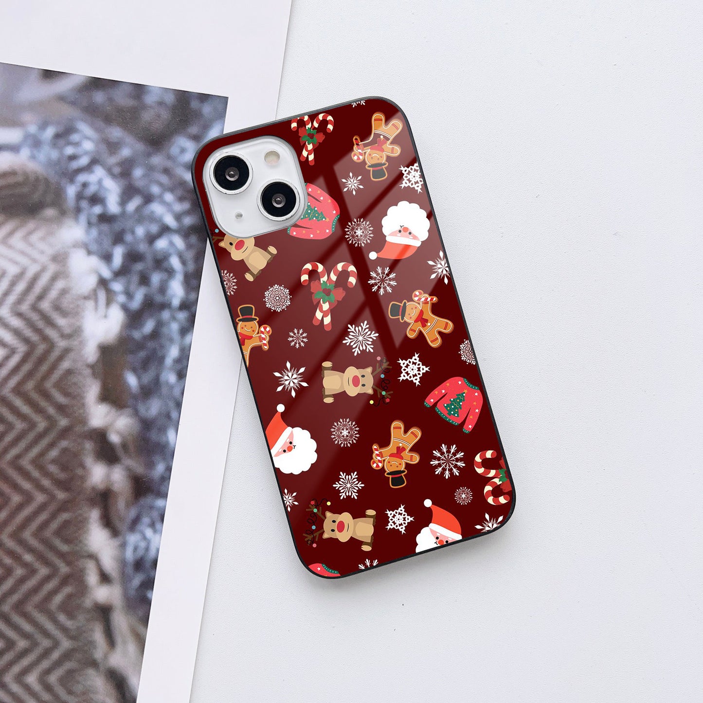 Festive Jingles Glass Case Mobile Cover