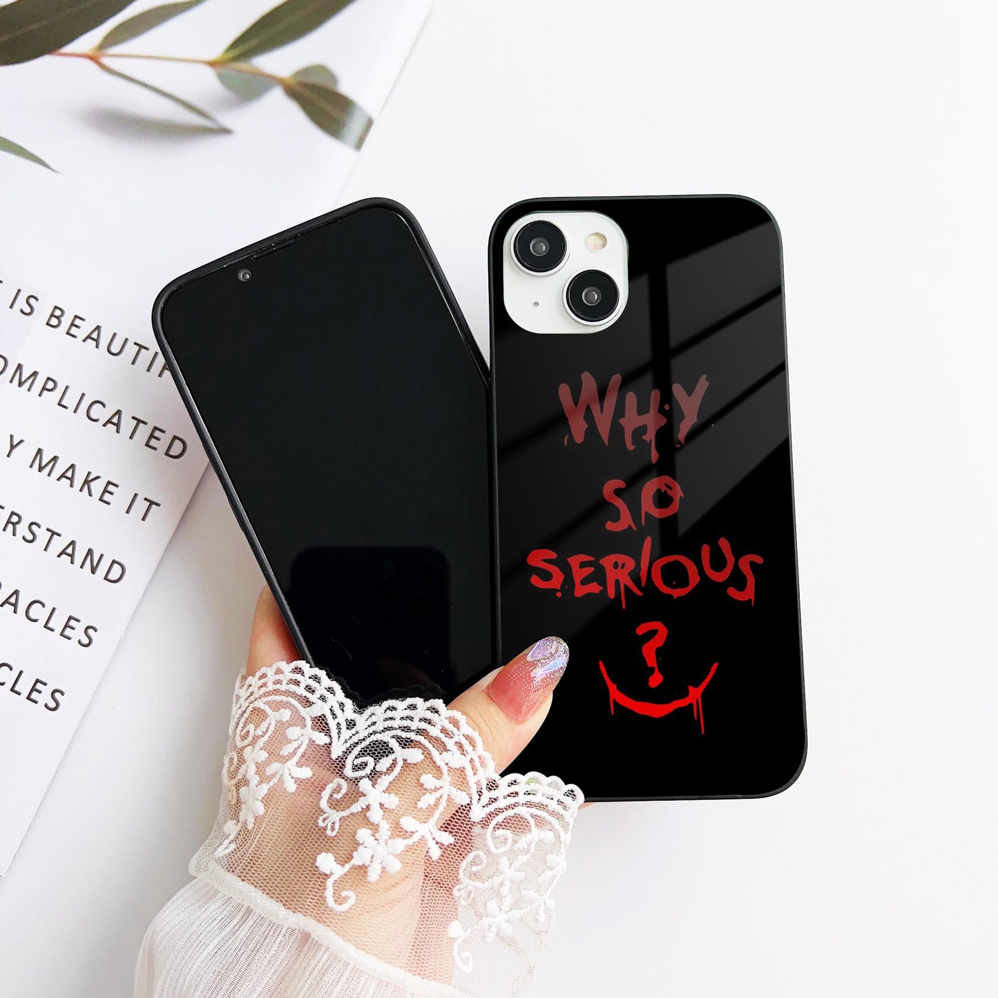 Why So Serious Glass Case Mobile Cover