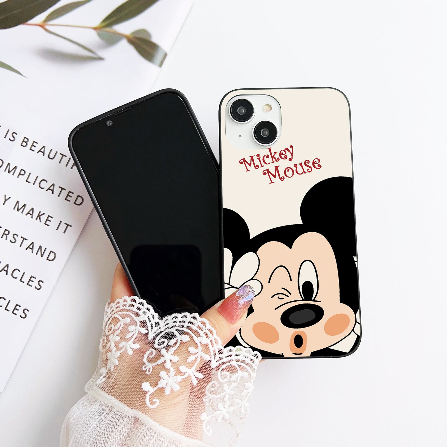 Fun & Playful Mouse Customized Glass Mobile Cover