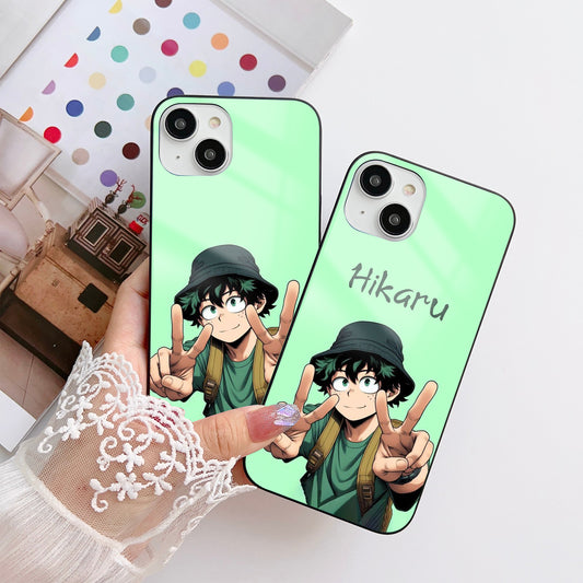 Playful Buddy Customized Glass Mobile Cover