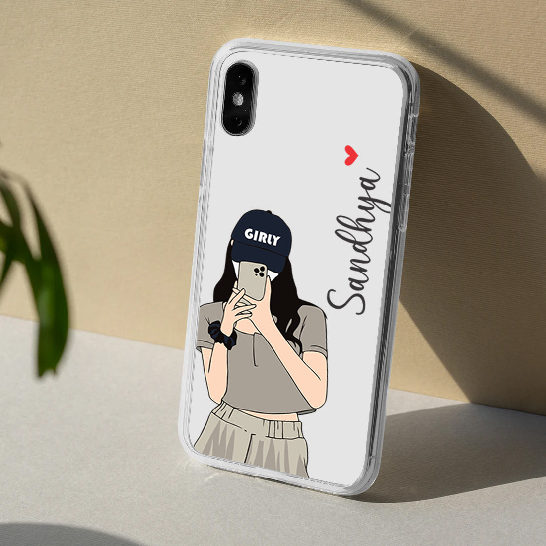 Cap Girl Customize Silicon Mobile Cover