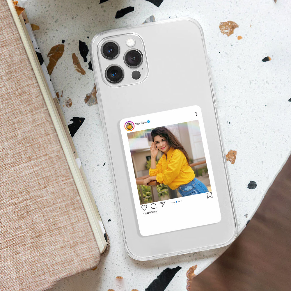 Instagram Profile Customize Silicon Mobile Cover