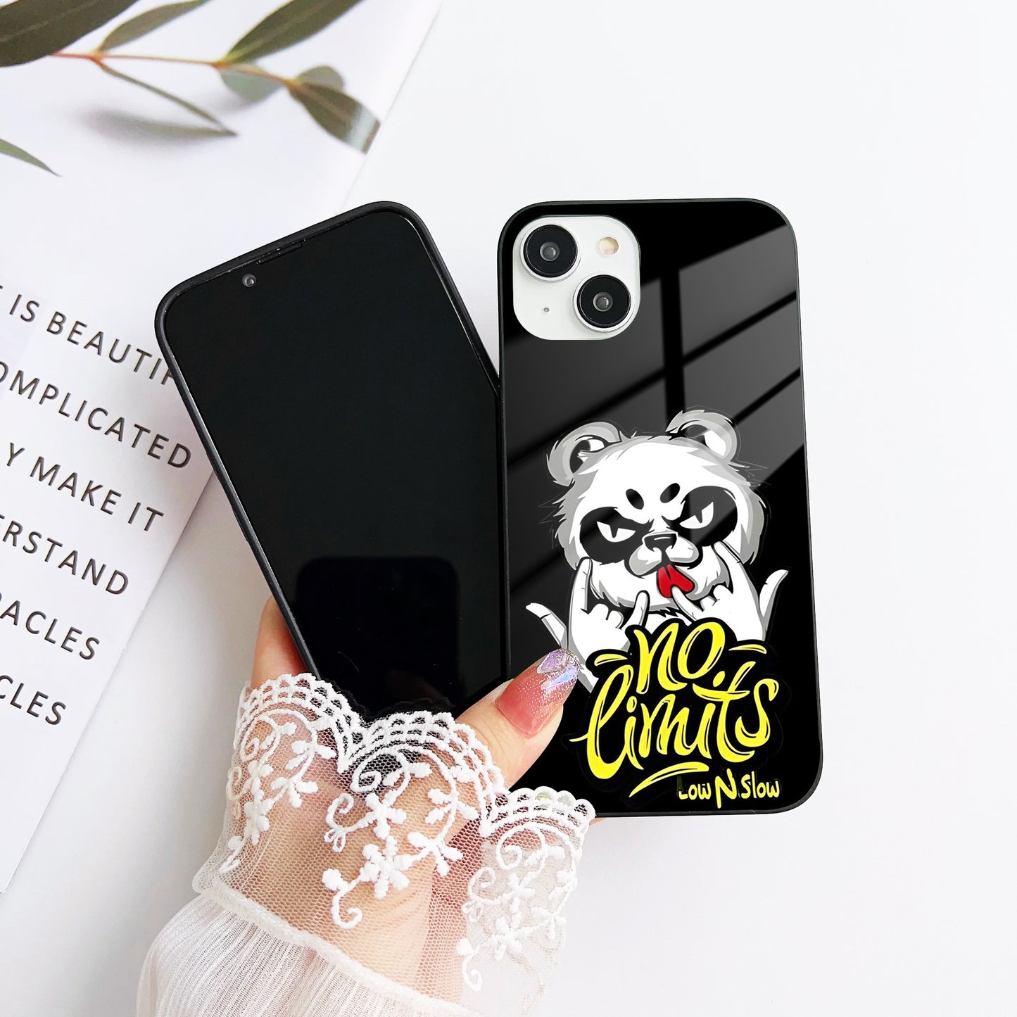 Bad Panda Glass Case Cover