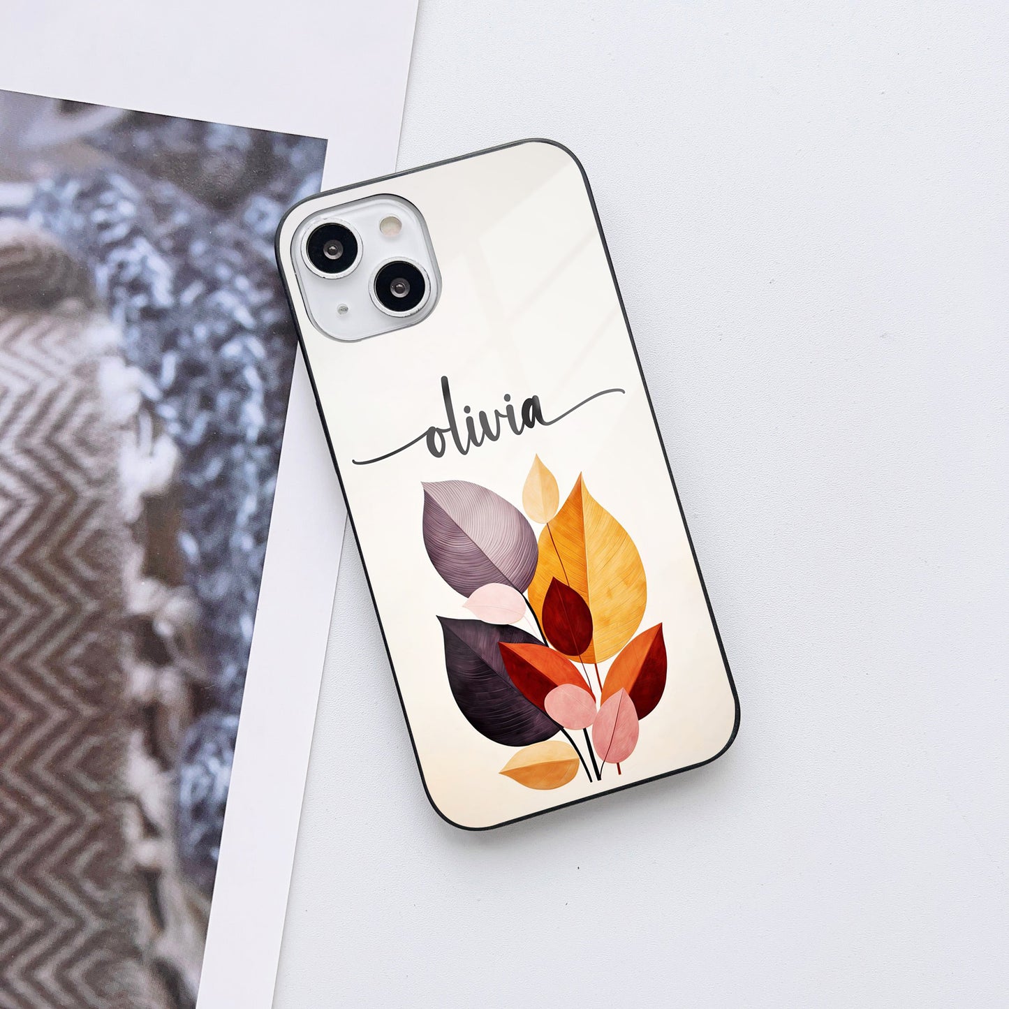 Bohemian Autumn Customized Glass Mobile Cover