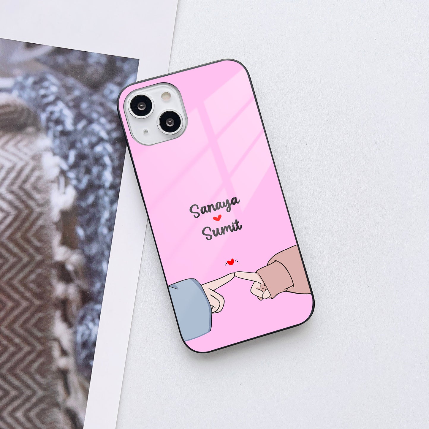 Pinky Promises Customized Glass Mobile Cover